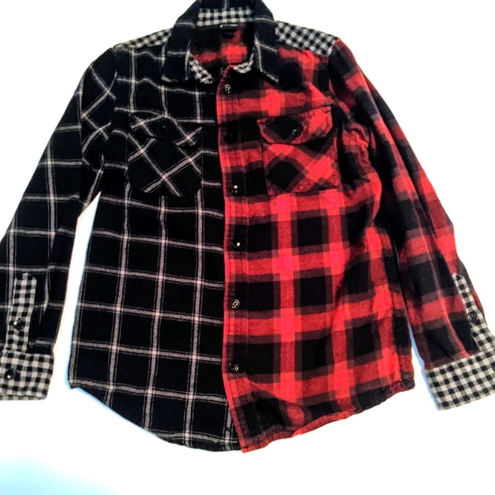 Art Class Black & Red Flannel Shirt Sz 8/10
